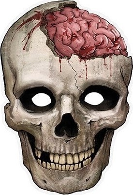 Masca de Carton Craniu, #1, Carnaval24