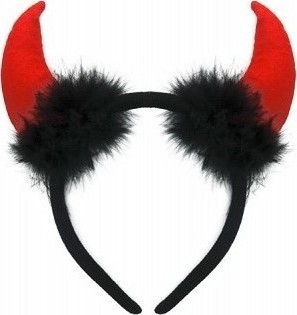 Cordeluta Diavolita cu puf negru, #1, Carnaval24