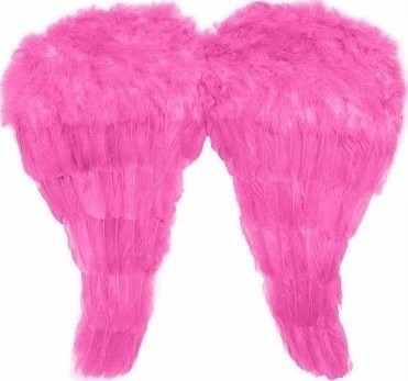 Pereche Aripi Inger Roz 52x45cm, #1, Carnaval24