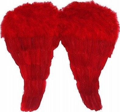 Pereche Aripi Inger Rosii 52x45cm, #1, Carnaval24