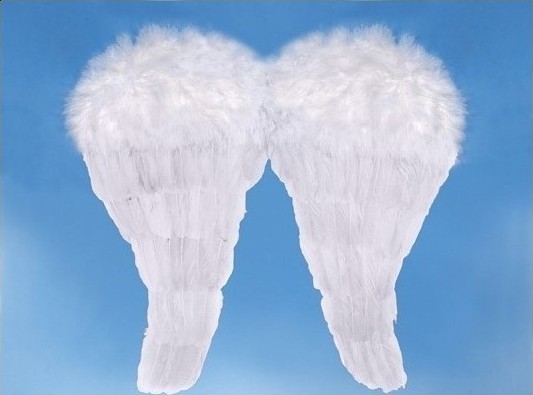 Pereche Aripi Inger Albe 52x45cm, #2, Carnaval24