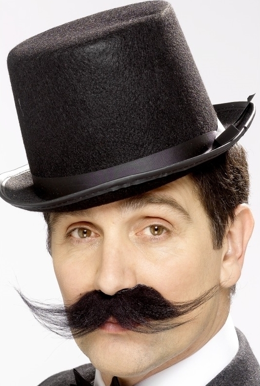 Mustata Detectiv Particular, Negru, #1, Carnaval24