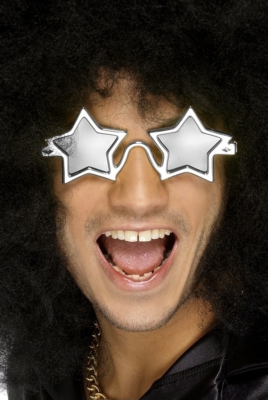 Ochelari SuperStar - Stea argintii, #1, Carnaval24