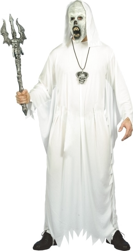 Costum Halloween adulti fantoma, alb marime universala, #1, Carnaval24