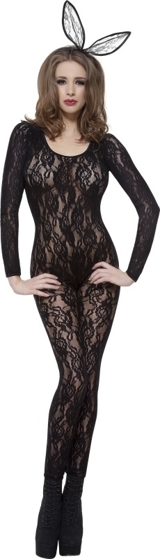 Catsuit Fever Bodysuit Black Lace, #1, Carnaval24