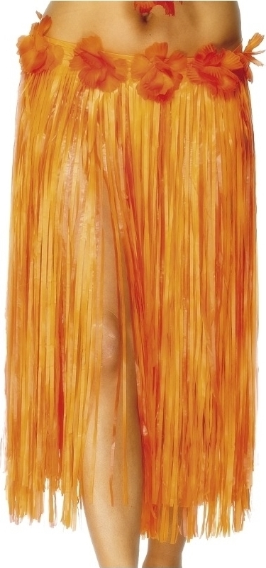 Fusta Hula Hawaii, Portocaliu, #1, Carnaval24