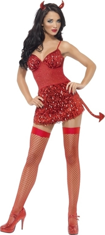 Costumatie Diavolita Sexy Glitter S/M, #1, Carnaval24