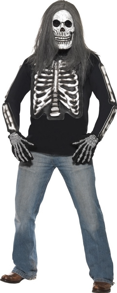 Bluza cu imprimeu Schelet, #1, Carnaval24