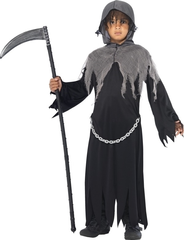 Costum Grim Reaper copii, 7-9 ani, 130 - 145 cm, #1, Carnaval24