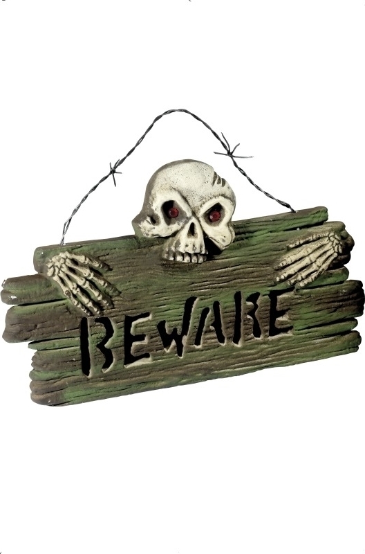 Decoratiuni Halloween - Panou  BEWARE, #1, Carnaval24