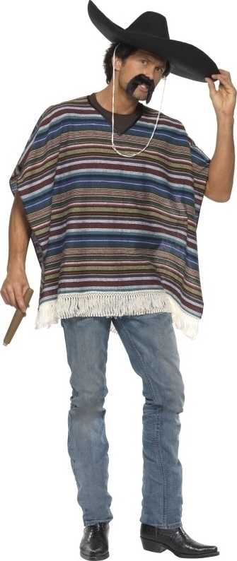 Poncho Autentic Albastru, #1, Carnaval24