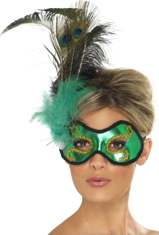 Masca Emerald Verde Universal Adulti, #1, Carnaval24