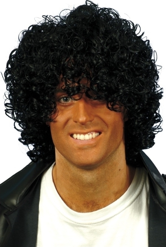 Peruca Afro Wet Look brunet, #1, Carnaval24