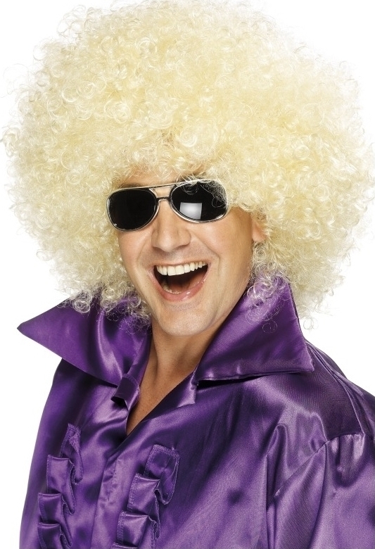 Peruca Afro Uriasa blonda, #1, Carnaval24