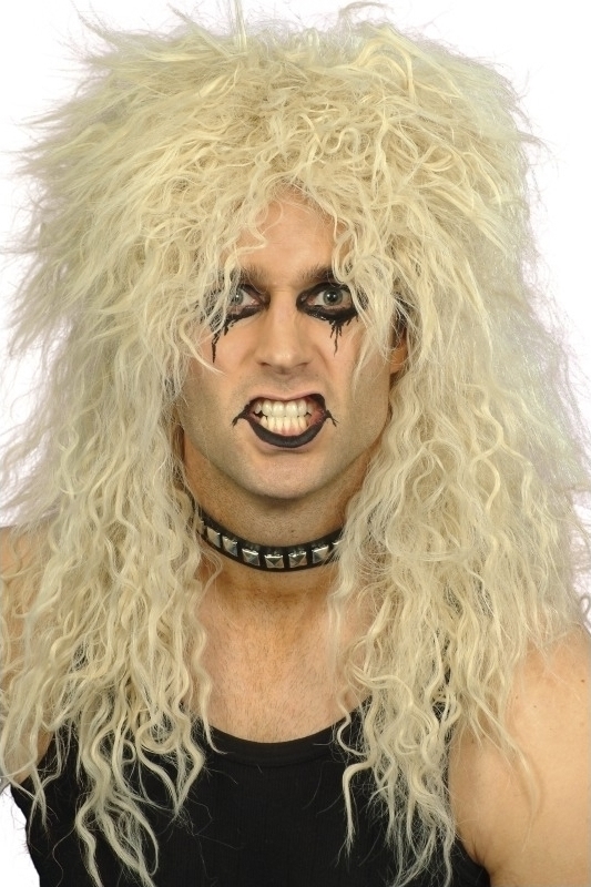 Peruca Rockstar blonda, #1, Carnaval24