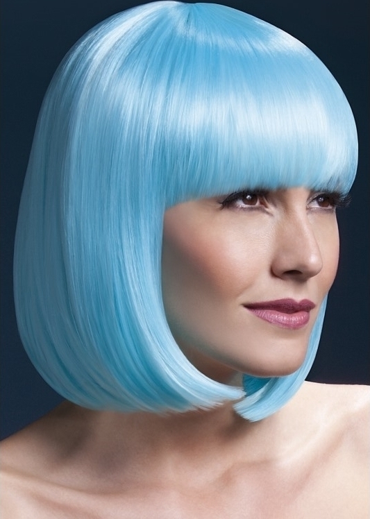 Peruca Profesionala Elise Albastru Neon, #3, Carnaval24