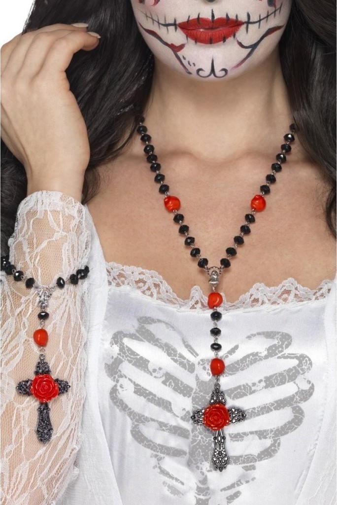 Colier Day of The Dead Cruce cu Matanii, #1, Carnaval24