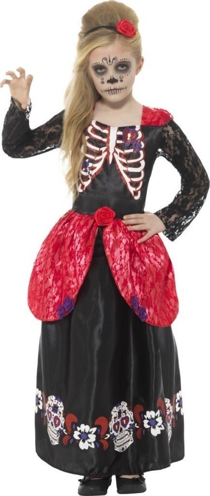 Costumatie Day of the Dead 7-9 ani, #1, Carnaval24