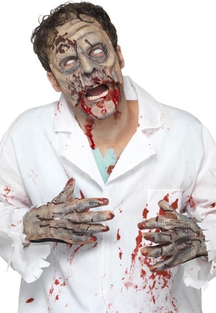 Set Zombi cu Masca Latex Si Manusi, #1, Carnaval24