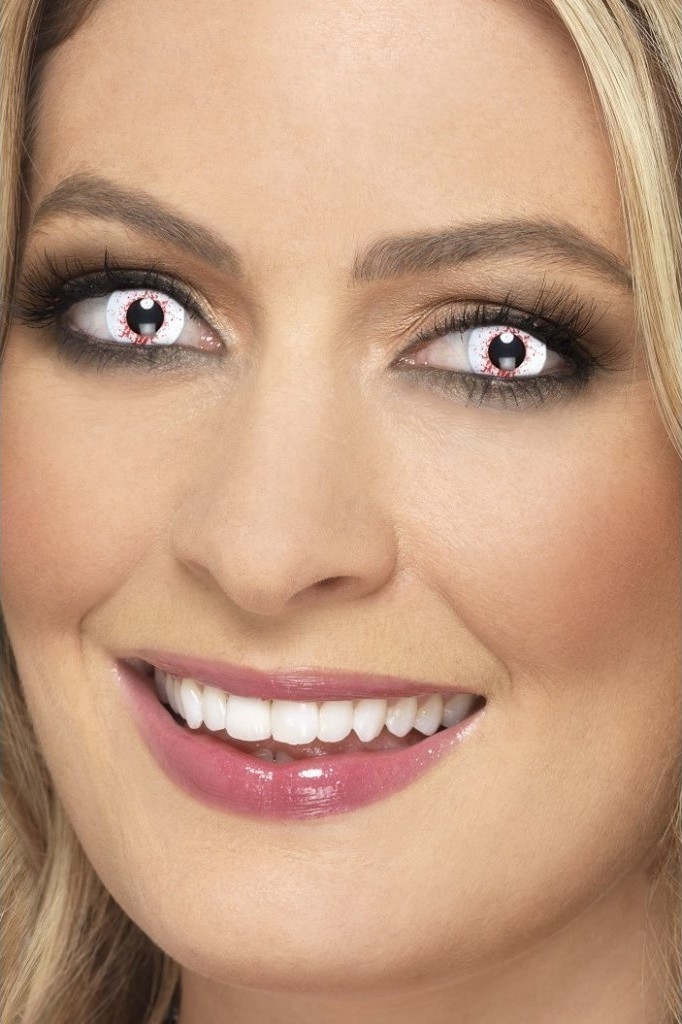 Lentile Contact Red Splatter, #1, Carnaval24