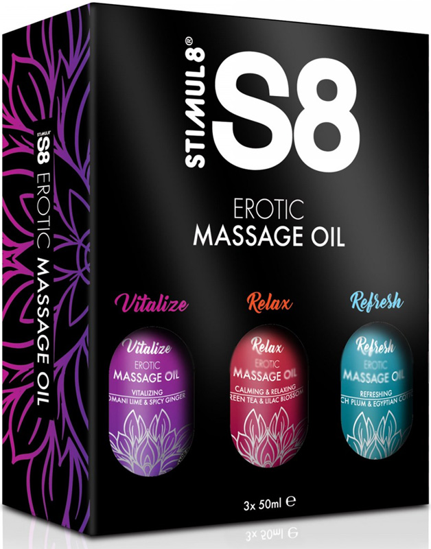Set Uleiuri Masaj S8 Massage Oil Box 3x50ml, #1, Carnaval24